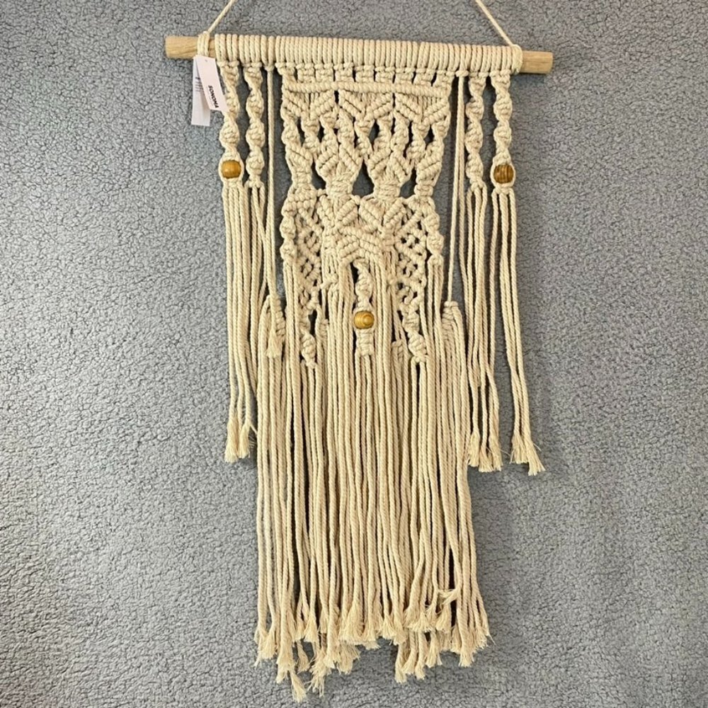 Macrame Bohemian Hand Woven Fringe Wall Hanging Tapestry